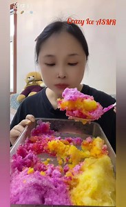 8.2K views · 620 reactions | Colorful Cotton Soft Ice Eating ASMR compilation. Her Solo Ice Eating . . . . . . . . #asmrsounds #shavedice #matchatea #ice #AmaZing #iceeating #soft | Crazy Ice ASMR | Facebook
