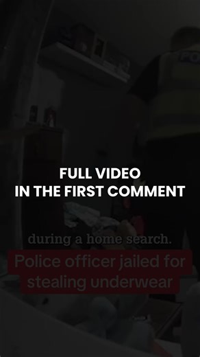 Officer Busted For Stealing Knickers – What He Did With Them Is Beyond Grim WATCH FULL VIDEO IN THE FIRST COMMENT | Cops Hive