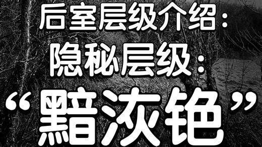 【Backrooms后室】层级介绍隐秘层级“黯洃铯”