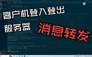 第十三课(3)——客户端登入登出和服务器信息转发