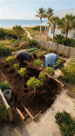Planting 10 Mango Trees from Zero in a Beach Backyard | Full Time-Lapse #shorts #shortvideo