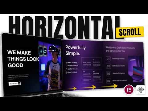Build a Horizontal Scrolling Website in Elementor 2026