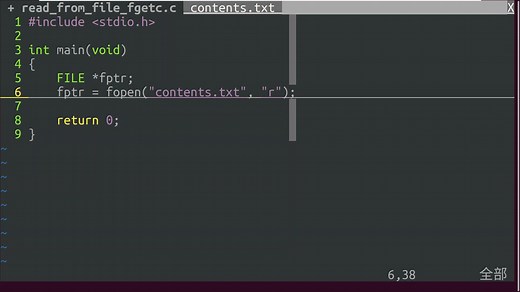 C语言使用fgetc从文件读取字符