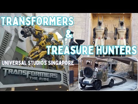 Universal Studios Singapore | Transformers The Ride & Treasure Hunters Adventure