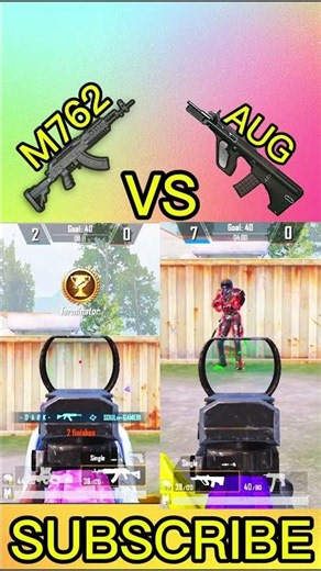 aug vs m762 Comparison in Gildade Place In New Themed Arena | #shorts #bgmi #pubg #pubgM