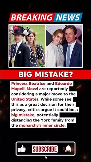JUST NOW: Is Princess Beatrice Moving to America? New Reports Stir Controversy
