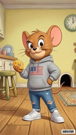 Jerry Mouse Infinite Zoom 🐭 Endless Cartoon Loop | Satisfying 3D Animation Viral #Shorts