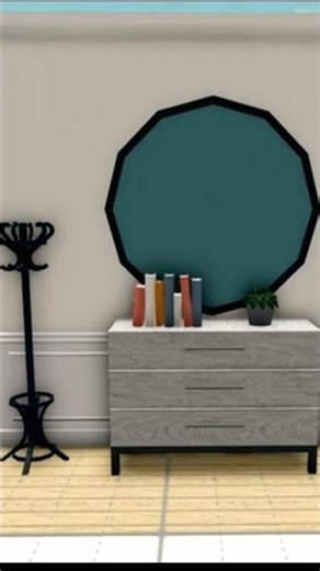 Cute aesthetic entryway for your Bloxburg house idea￼ 🩵￼