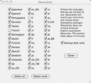 Mac : libérer de l'espace disque avec Delocalizer