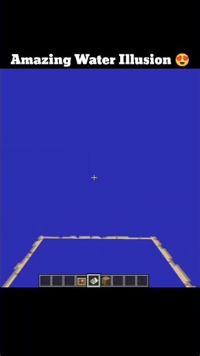 Illusion With Water 🌊💦 #minecraft #usa