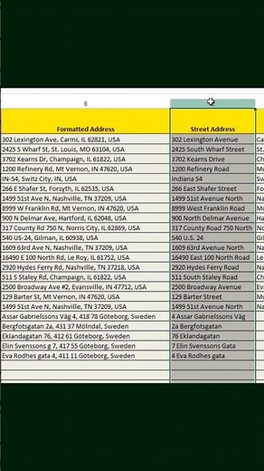 Fix broken address data automatically‼️ #excel #addressverification #usps