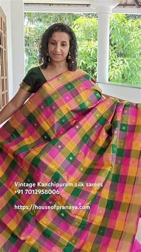 Vintage Kanchipuram Pure silk sarees | Silk Mark certified #sareelove #saree #kanchipattu