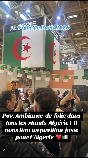 Ambiance de folie dans tous les stands Algérie , #pourtoii #algerie #pourtoi #foiredeparis #foiredeparis2026