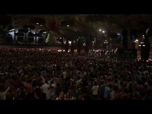 Ein Prosit der Gemütlichkeit at the Hofbräu tent at the Munich Oktoberfest