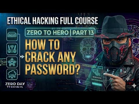 How to HACK Any Password? (Ethical hacking full course part 13 )