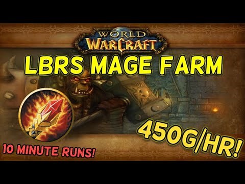 Classic WoW LBRS Mage Boost Guide | 450g Per Hour