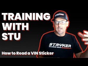 How to Read a VIN Sticker with STU