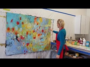 abstract painting / intuitive painting - from start to finish