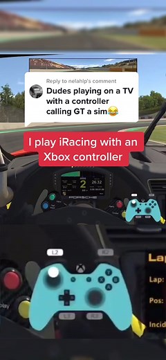 Controller Racing Simulator Setup for iRacing and Gran Turismo