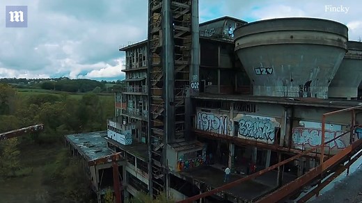Drone designer captures incredible footage in abandoned factory