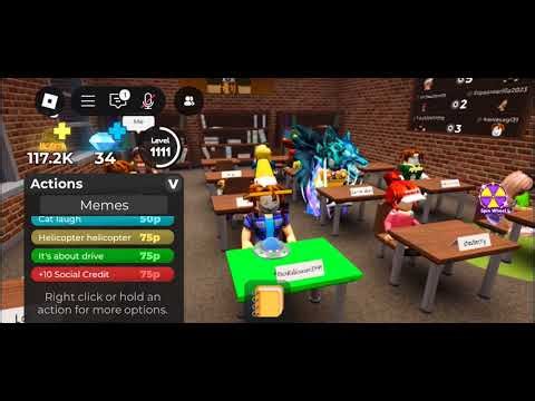 Doing the helicopter helicopter meme 5X Roblox presentation experience