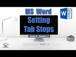 Setting TAB STOPS | How to USE and SET Tab Stops | Custom Tab Stops