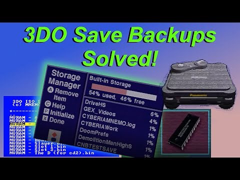 How to Manage 3DO Save Files with USB Mod (NVRAM)