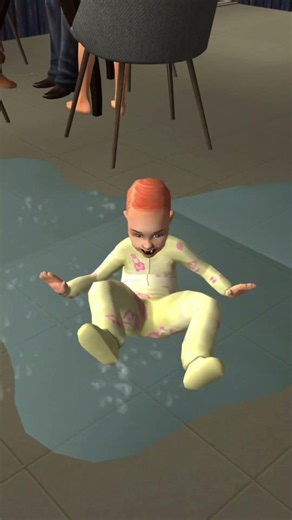 baby in a puddle #sims2