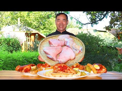 Braised Pork Shanks Served with Rice! Super Tender and Easily off The Bone! | Uncle Rural Gourmet