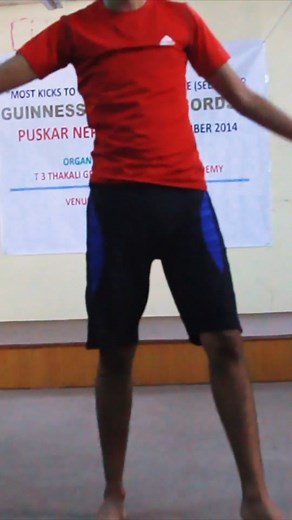 243K views · 2.7K reactions | Throwback: Most kicks to the head in one minute (self) 例134 by Puskar Nepal  | Guinness World Records | Facebook