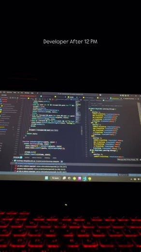 Debugging at 3 AM: Because my ambition refuses to crash.#developerlife #3amvibes