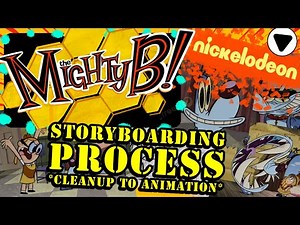 The Mighty B! ‘B-Chip’ Storyboard Process, Clean to Color, Nickelodeon Animation Studio, Photoshop.