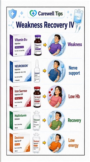 Top 5 Weakness Recovery IV & Their Benefits | Health Tips #Shorts #Viral