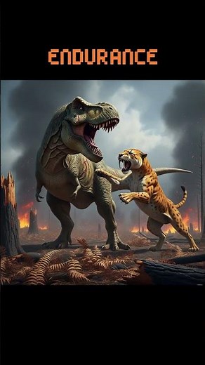 Tyrannosaurus Rex vs Sabre-Toothed Tiger! Battle of Stats!