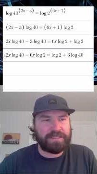 Pre calc question: logarithms #precalculus #math #tutor #STEM