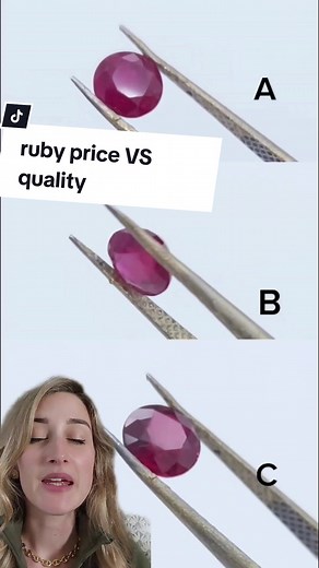 Ruby price VS quality comparison. I generally would not recommend ruby for budgets under 5K #ruby #rubies #gemstones #luxuryfashion