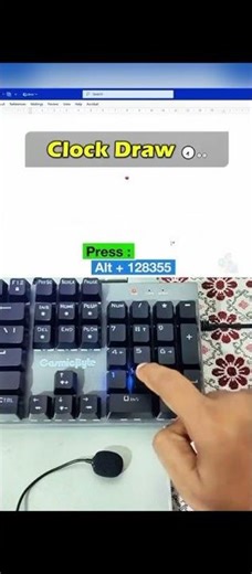 clock ⌚⏰ draw symbol shortcut #computer#shortcut#viral#trending