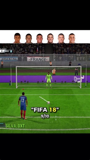 10/10 Mbappe Penalty Evolution🔥#viral_video #fy #shorts #edit #fyp