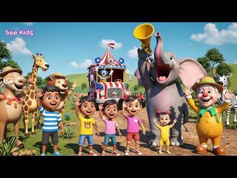 Old MacDonald Had A Farm (Safari Animals) | 3D Animated Nursery Rhymes & Kids Songs | See Kids