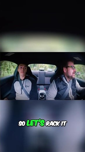 Stormy Ride: Red Car's Wild Test Drive on Wet Roads! #shorts