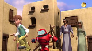 Hey Kids, it's another chance to watch Superbook! Come explore with Chris, Joy, and Gizmo as they travel back in time. Catch the new episode of Superbook, 'He is Risen' on 26th June Friday at 5.30 PM ET/BST/AEST #Kids #SuperBook #Gizmo #OldTestament #HeisRisen | Shalom World