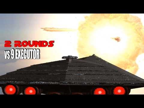 9 Executor Star Destroyer vs Eclipse | 2 Battles in One – Empire at War