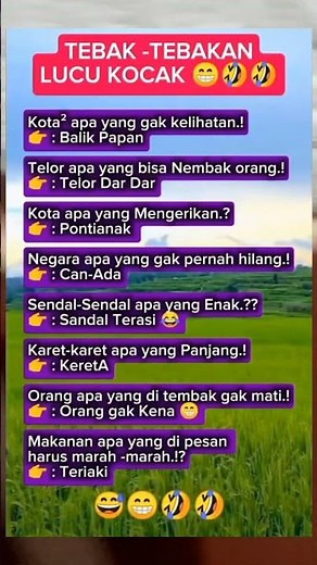 "',, berikut ini tebak-tebakan lucu dan paling kocak!!🔥,"',#shortvideo