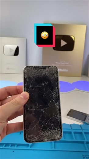 Don’t throw your iPhone at a brick wall… #phonerepairguru #iphonerepair
