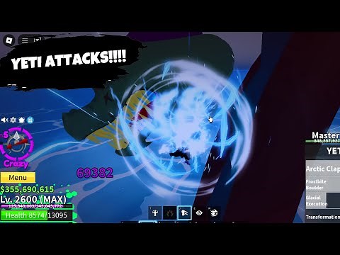 I used Yeti Fruit Against Sea Beast - Blox Fruits