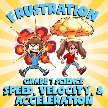 Speed, Velocity, & Acceleration FRUSTRATION Science Game - No Prep Grade 7