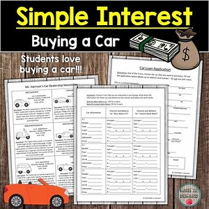 Simple Interest Activity (Buying a Car)