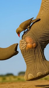 The bird is solving the elephant's problem #shorts #entertainment #youtubeshorts #elephant #ai | Rainbow after the storm