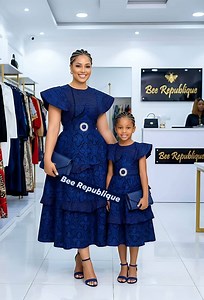 Ankara |Kente Styles |Kitenge African Dresses Styles Inspiration for Church Thanksgiving ❤️❤️❤️❤️ #fashion #inspiration #ootd #motheranddaughter | BEE Republique.