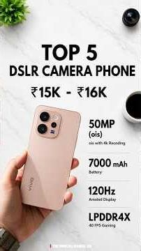 Top 5 Best 🔥 DLSR Camera 🤯 Shmrt Phone Under ₹16000 | in 2026⚡! Best Camera Phone #best #short